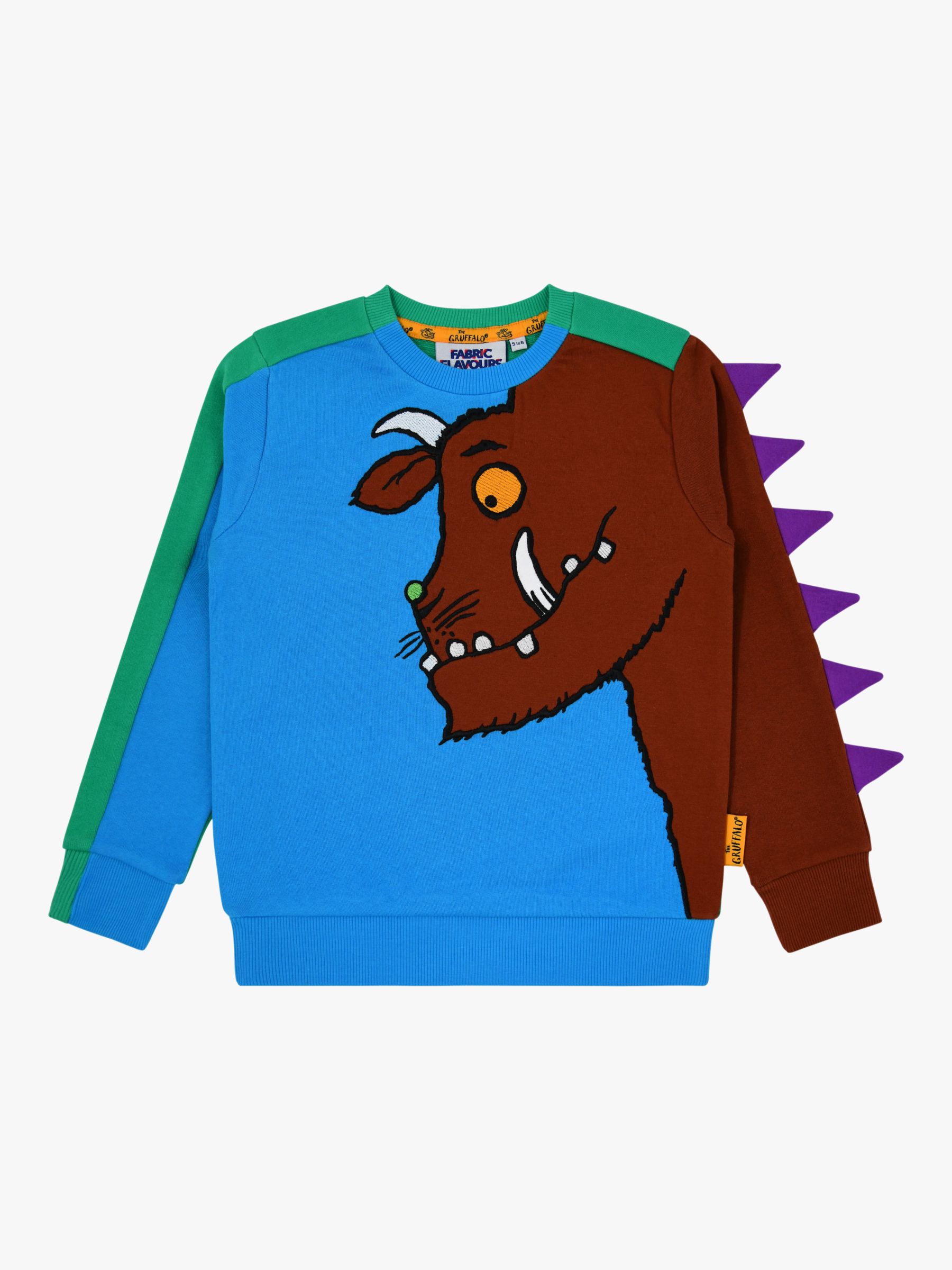 Fabric Flavours Kids' Gruffalo Sweatshirt & Joggers Set, Blue Sky/Multi, 1-2 years