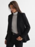 Reiss Petite Gabi Tailored Single Breasted Suit Blazer, Black