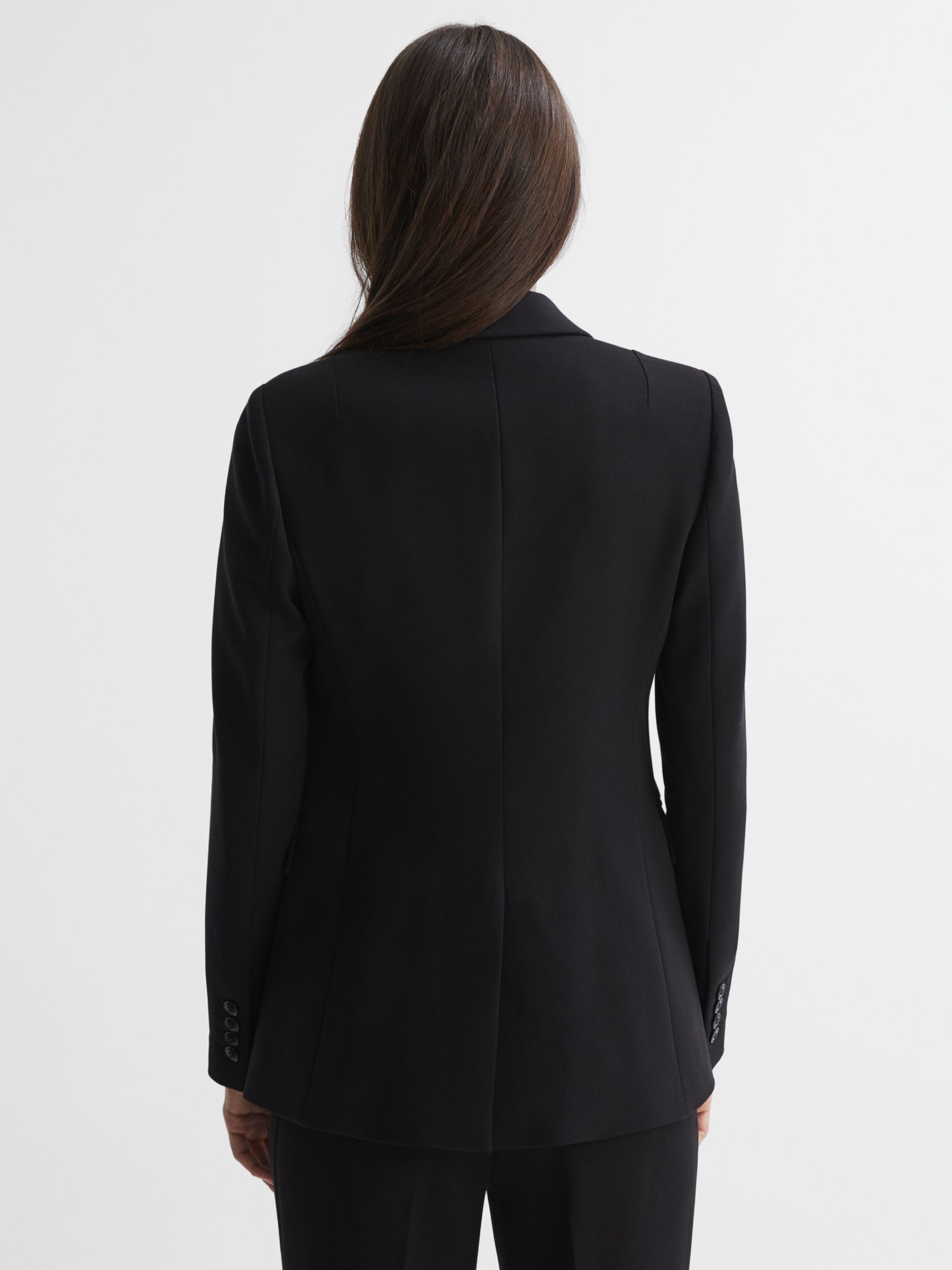 Buy Reiss Petite Gabi Tailored Single Breasted Suit Blazer, Black Online at johnlewis.com