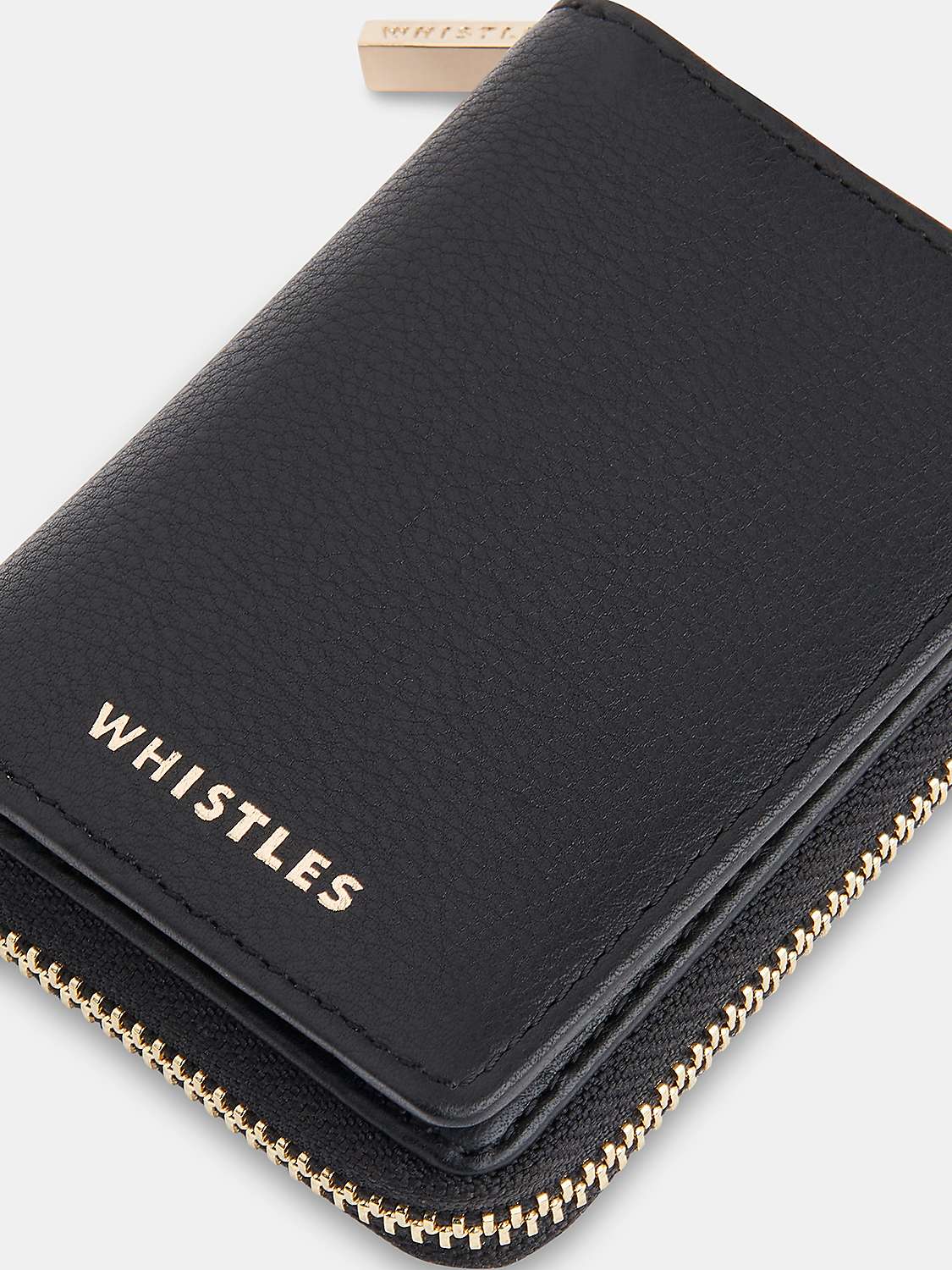 Buy Whistles Koa Compact Zip Around Leather Purse Online at johnlewis.com