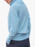 Pure Collection Dolman Cowl Neck Cashmere Jumper, Pale Blue