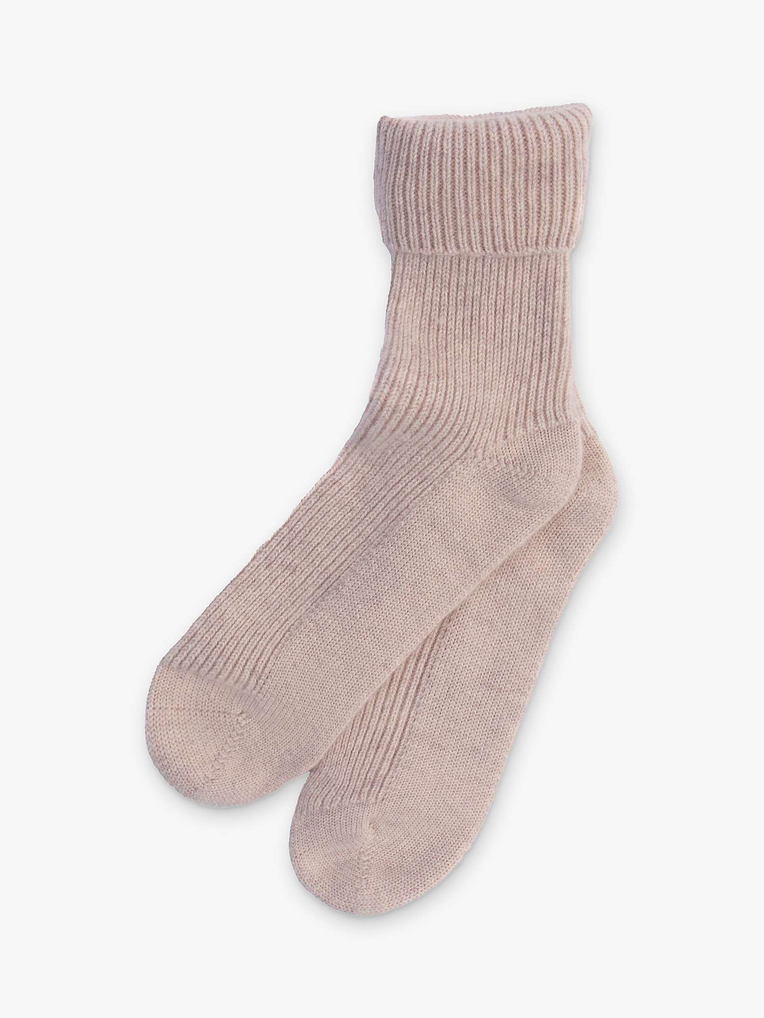 Buy Pure Collection Ribbed Cashmere Blend Socks Online at johnlewis.com