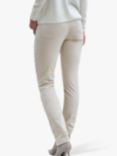 Pure Collection Washed Velvet Jeans, Winter White