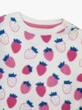 JoJo Maman Bébé Baby Strawberry Print Sweatshirt, Cream/Multi