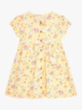JoJo Maman Bébé Baby Bunny & Duck Print Dress, Yellow, Yellow