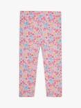 JoJo Maman Bébé Baby Strawberry/Plain Leggings, Pack of 2, Pink/Multi