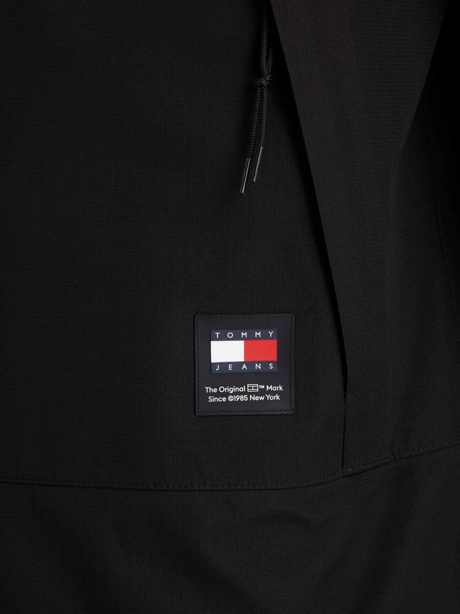 Tommy Jeans Tech Outdoor Chicago Jacket, Black at John Lewis & Partners