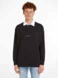Tommy Jeans Classic Long Sleeve Rugby Top, Black