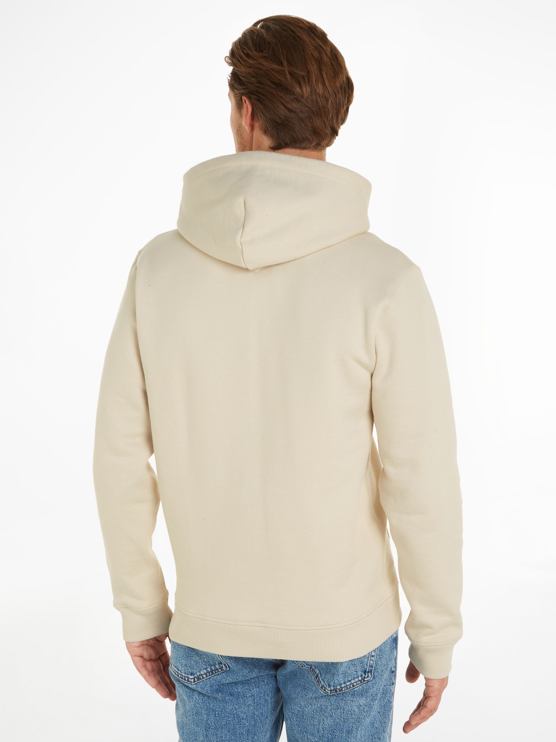 Tommy Jeans Classic Pullover Hoodie, Light Brown at John Lewis & Partners