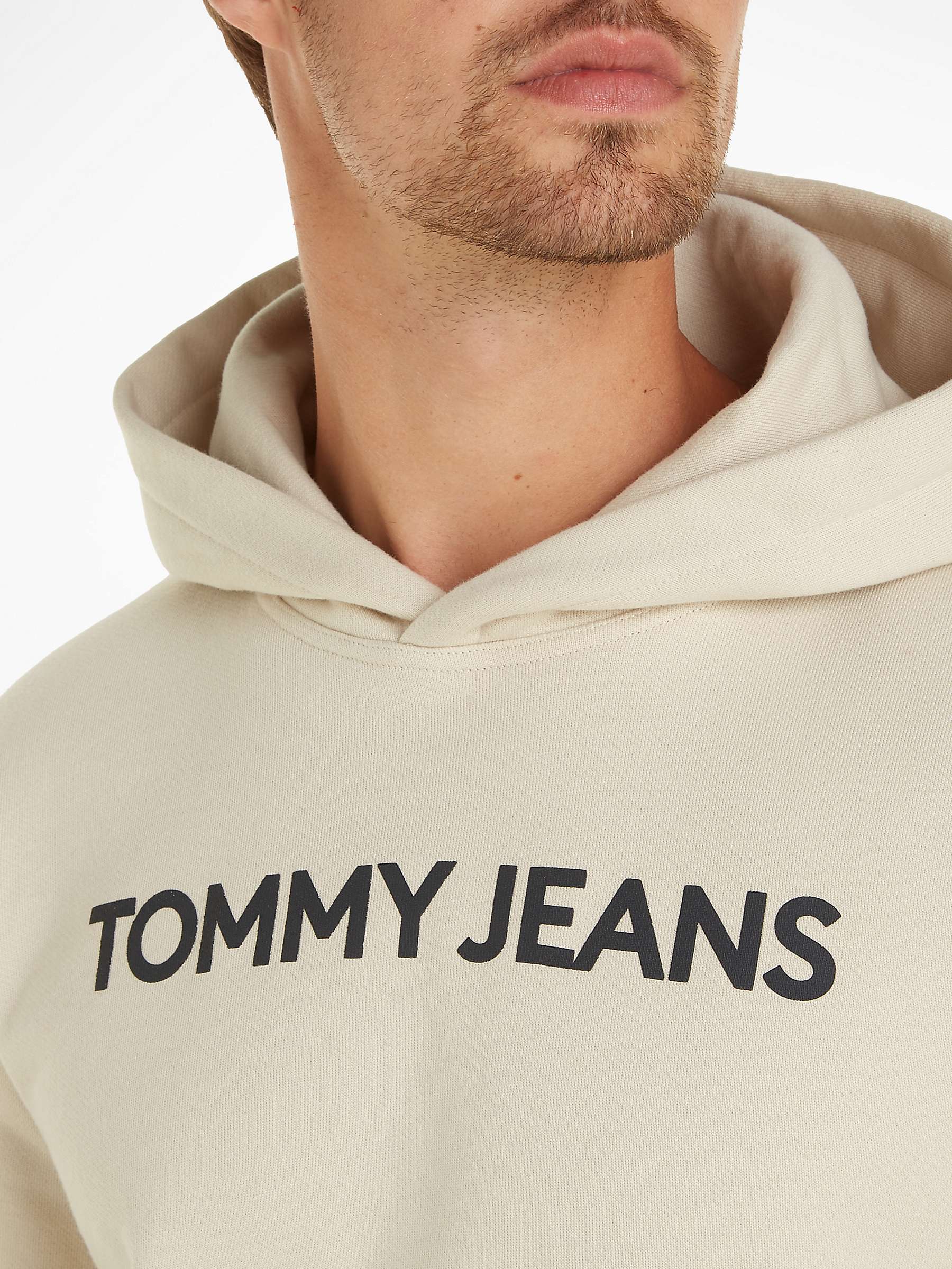 Buy Tommy Jeans Classic Pullover Hoodie, Light Brown Online at johnlewis.com