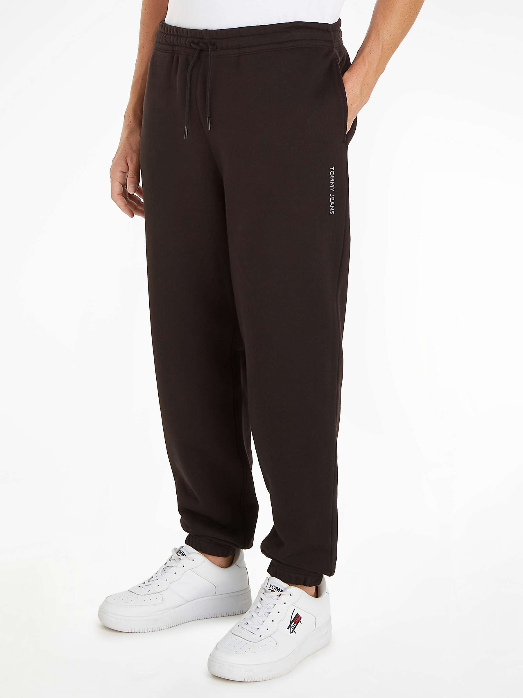 Buy Tommy Jeans Relaxed Joggers, Black Online at johnlewis.com
