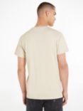 Tommy Jeans Slim Essential Flag T-Shirt, Taupe