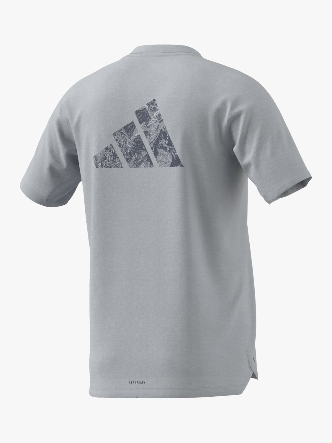 adidas Workout Logo T-Shirt, Halo Blue/Black, S