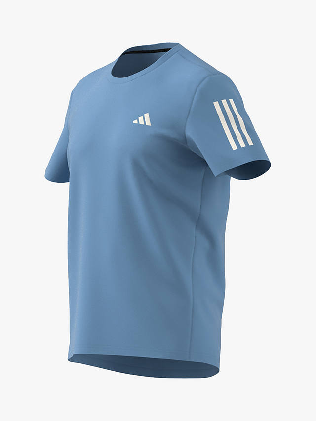adidas Own The Run Short Sleeve T-Shirt, Semi Blue Burst