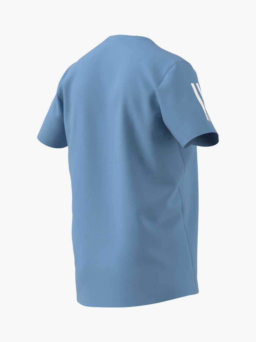 adidas Own The Run Short Sleeve T-Shirt, Semi Blue Burst, S