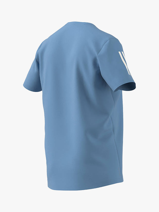 adidas Own The Run Short Sleeve T-Shirt, Semi Blue Burst