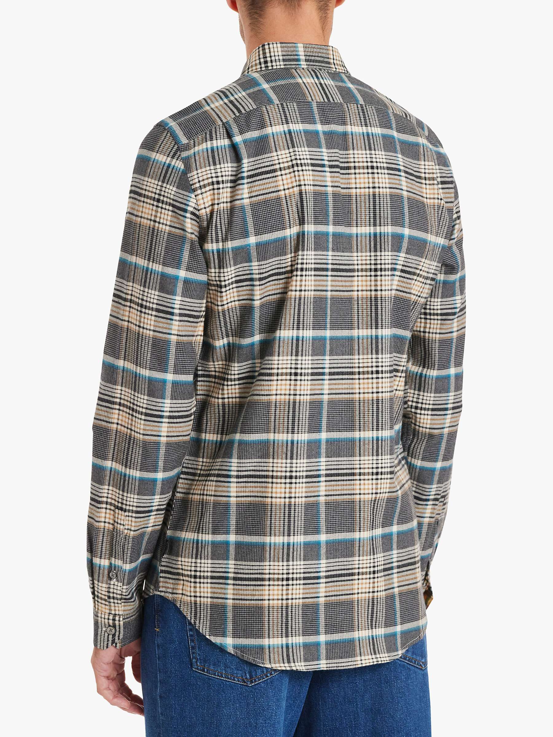 Buy Paul Smith Plaid Print Tailored Fit Shirt, Grey/Multi Online at johnlewis.com
