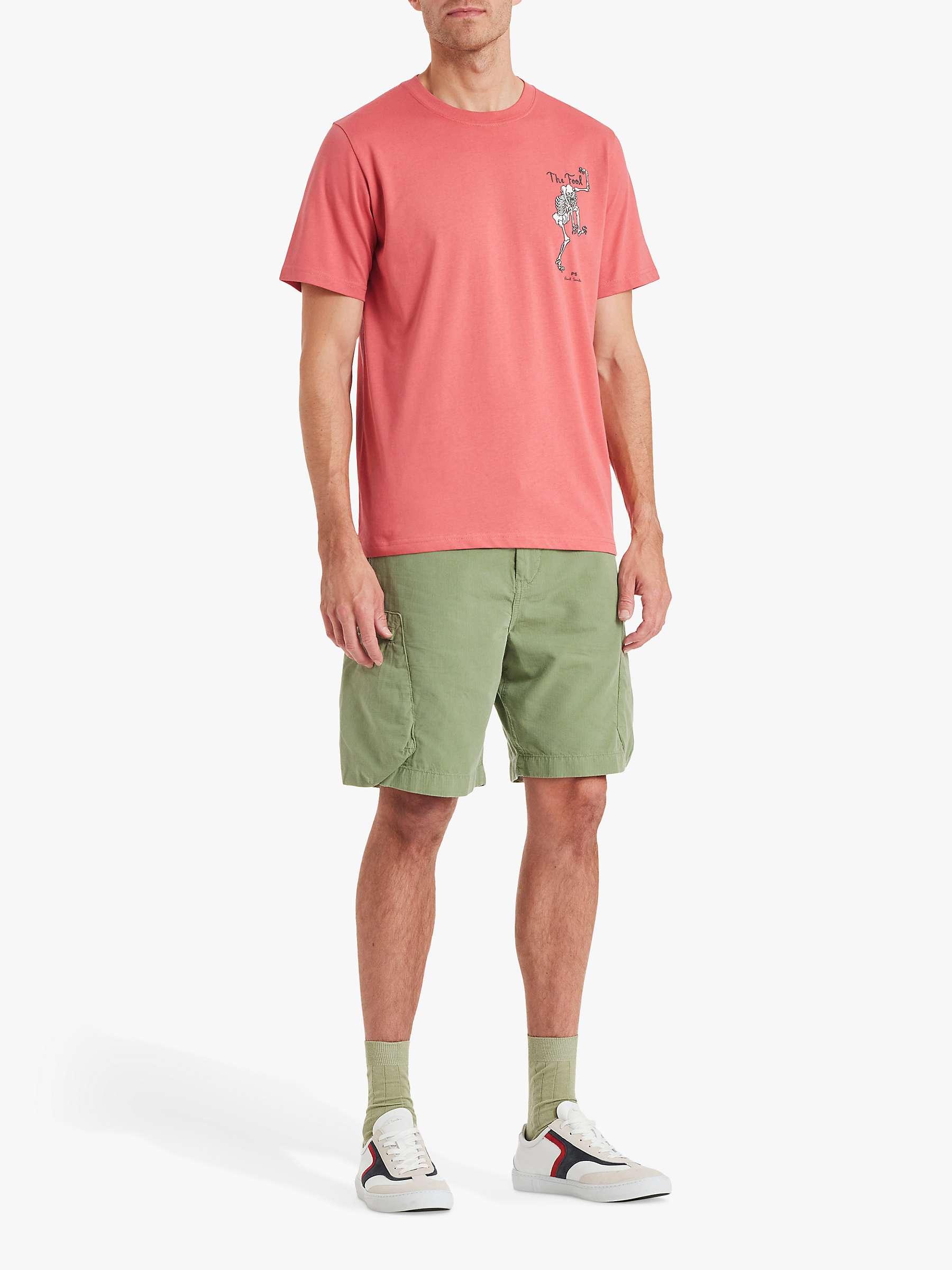 Buy Paul Smith Regular Fit T-Shirt, Pink Online at johnlewis.com