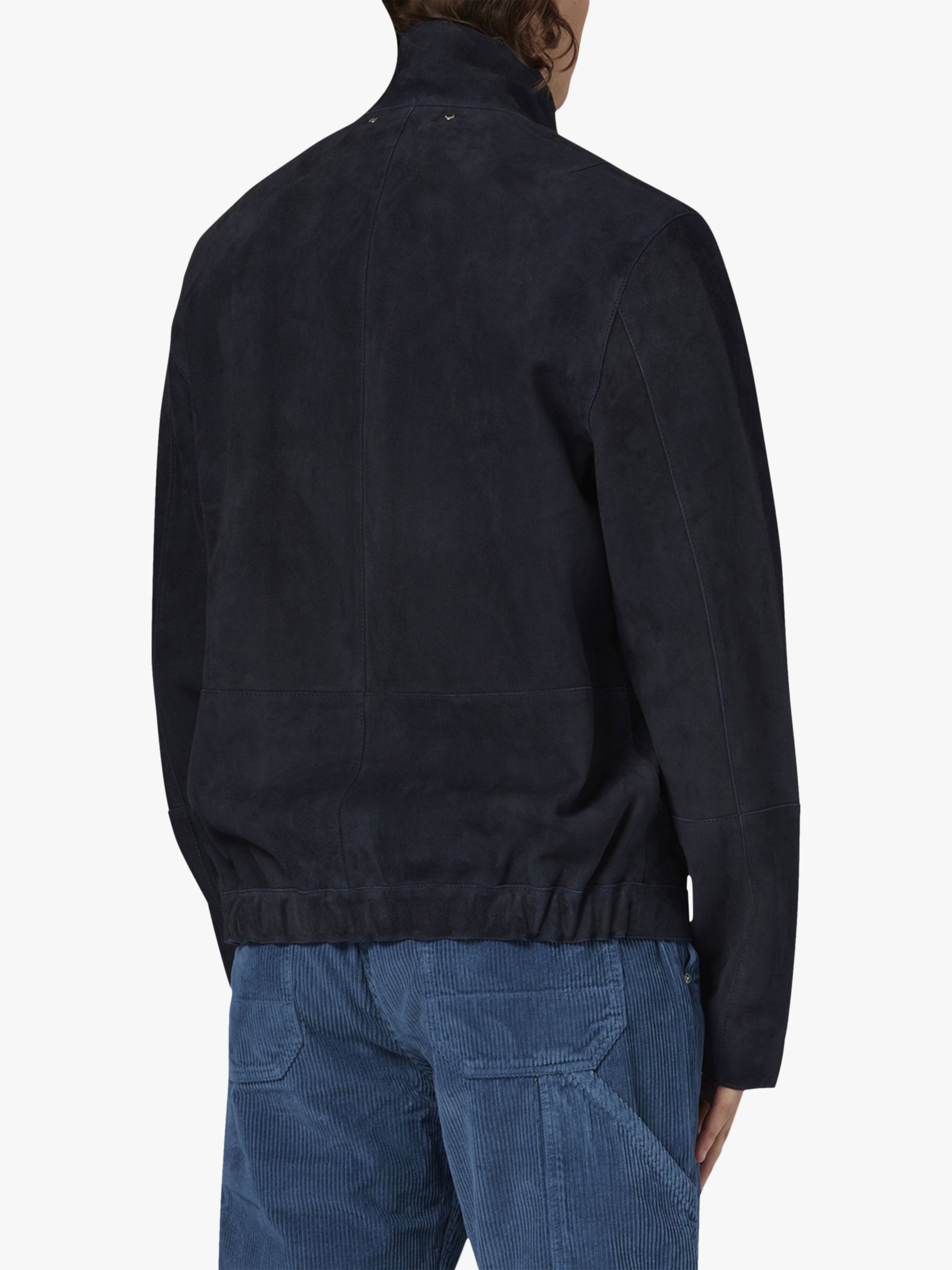 Paul Smith Suede Jacket, Navy at John Lewis & Partners