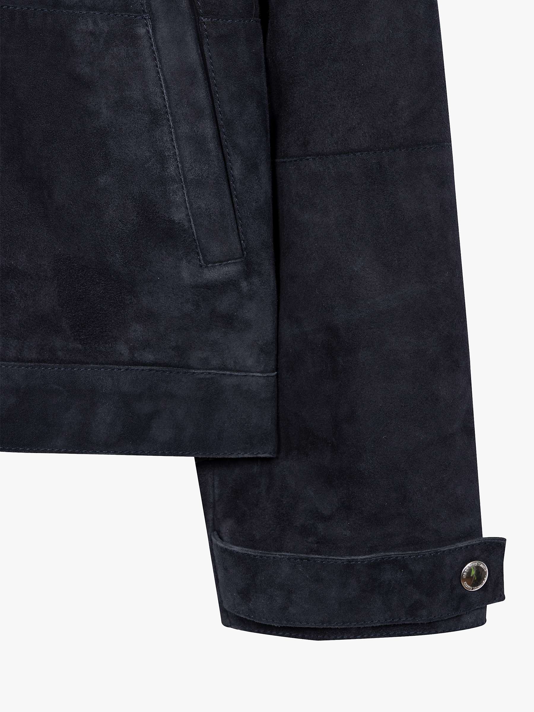 Buy Paul Smith Suede Jacket, Navy Online at johnlewis.com