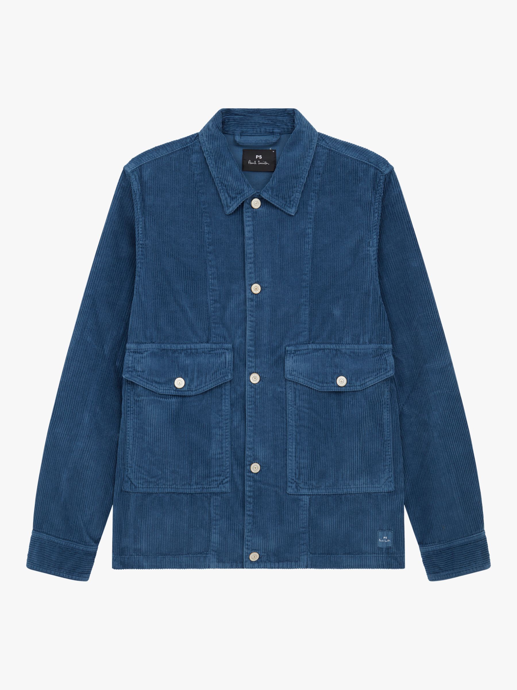 Paul Smith Corduroy Shirt Jacket, Blue, L