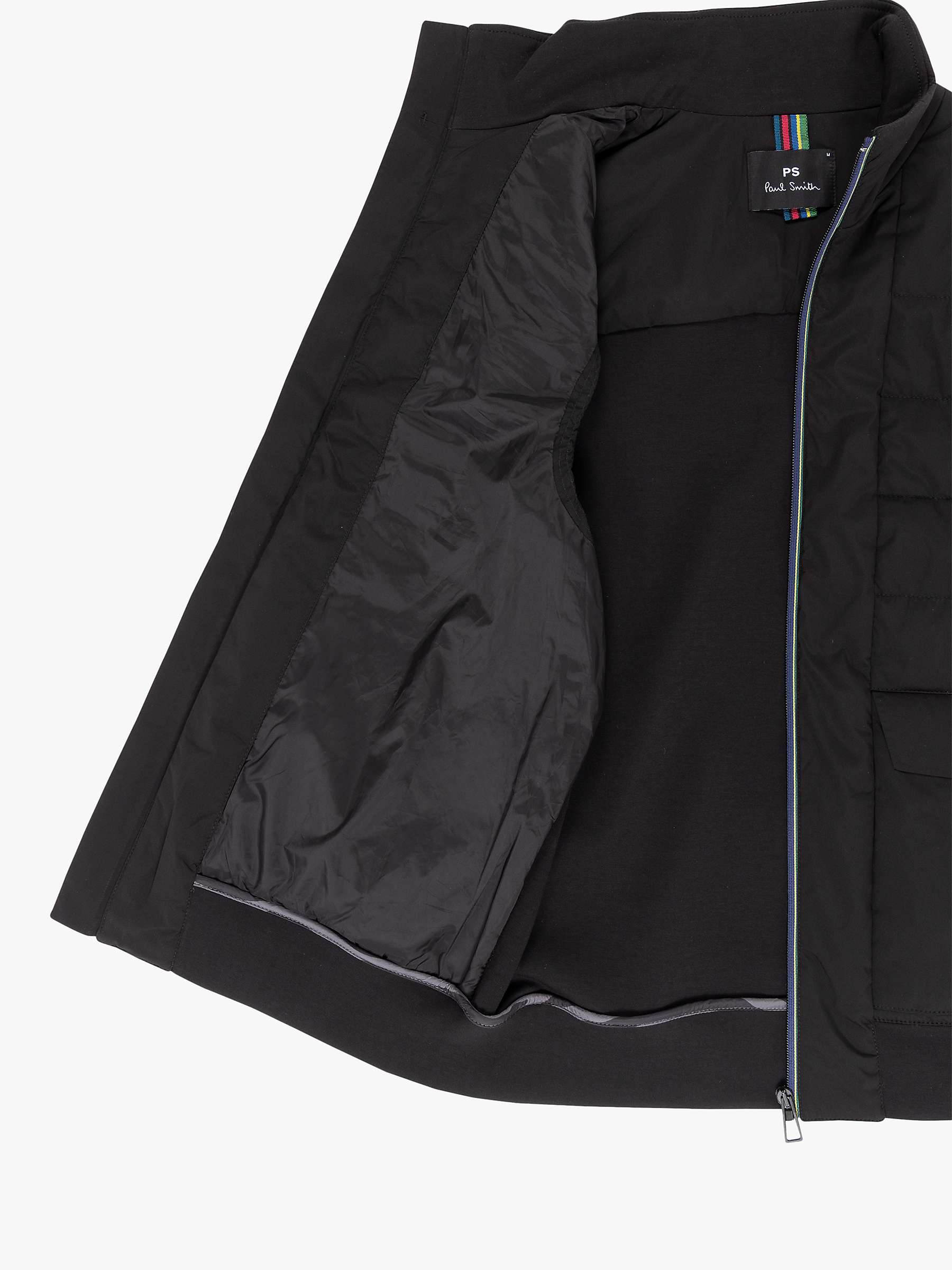 Buy Paul Smith Lightweight Quilted Gilet, Black Online at johnlewis.com