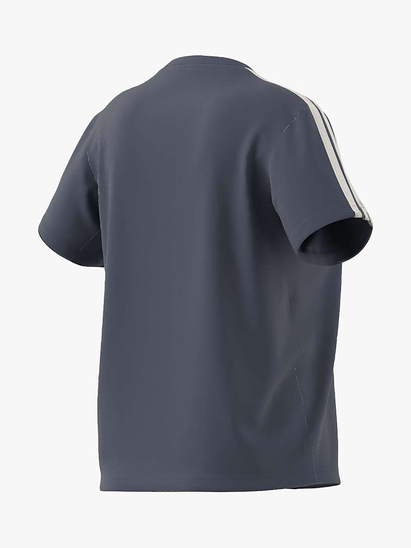 Buy adidas Aeroready Train Essential T-Shirt, Blue/White Online at johnlewis.com