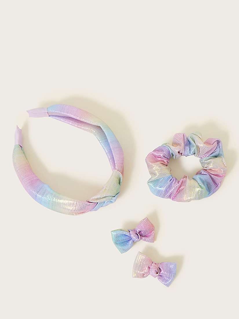 Buy Monsoon Kids' Ombre Hair Accessory Set, Multi Online at johnlewis.com