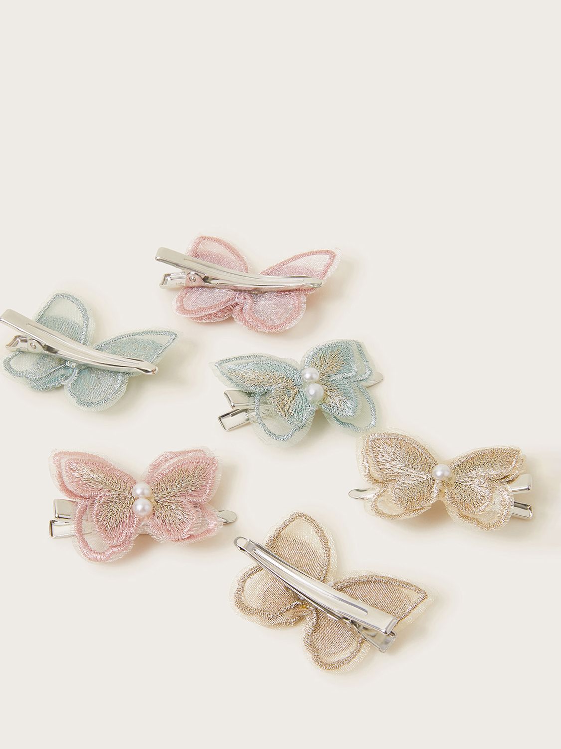 Buy Monsoon Kids' Butterfly Clip, Pack of 6, Multi Online at johnlewis.com