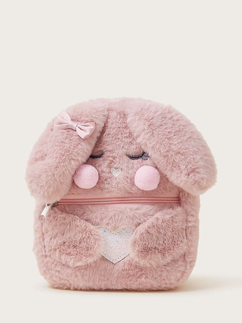 Buy Monsoon Kids' I Love My Bunny Backpack, Pink Online at johnlewis.com