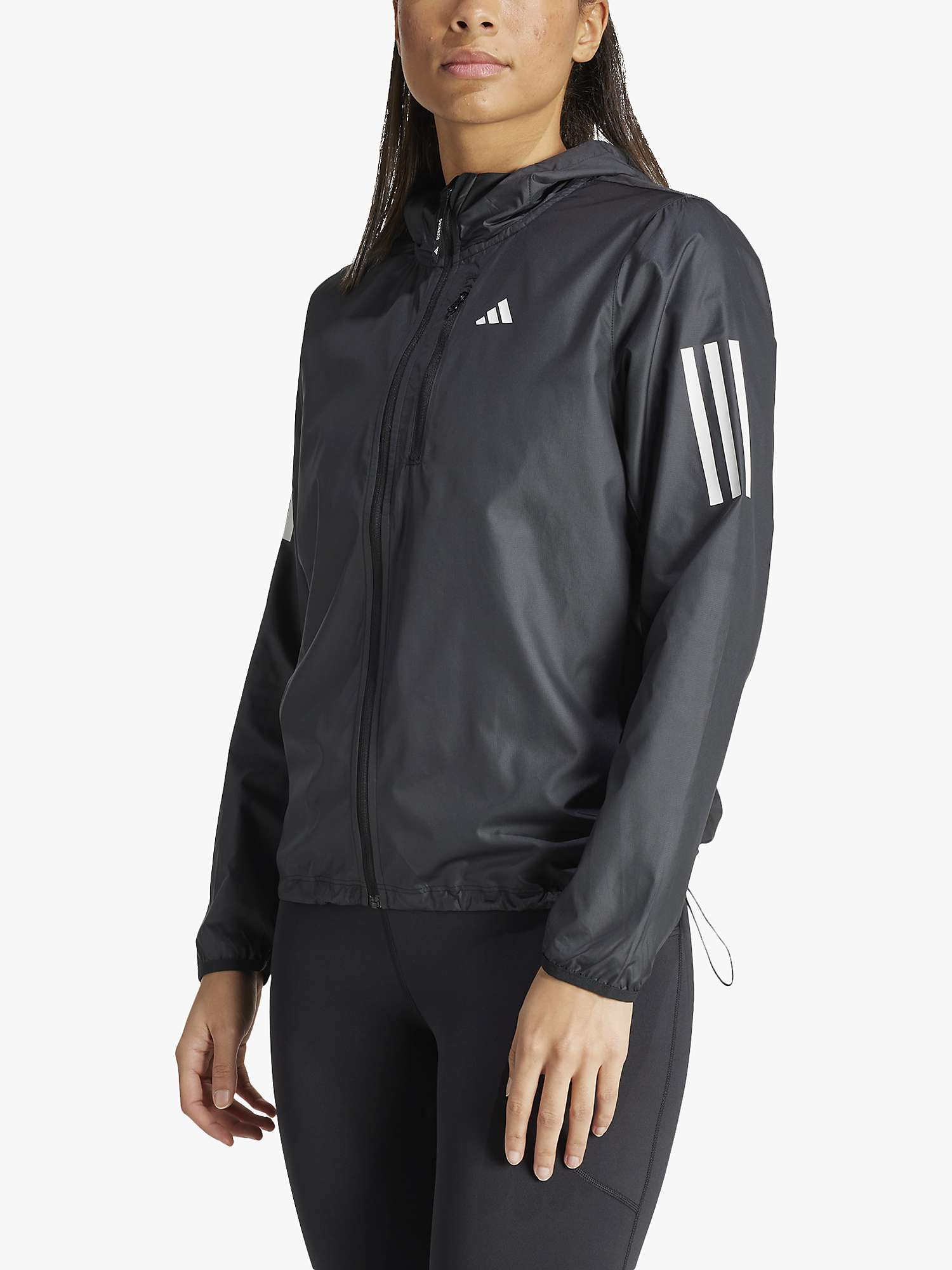Buy adidas Women's Own The Run Running Jacket, Black Online at johnlewis.com