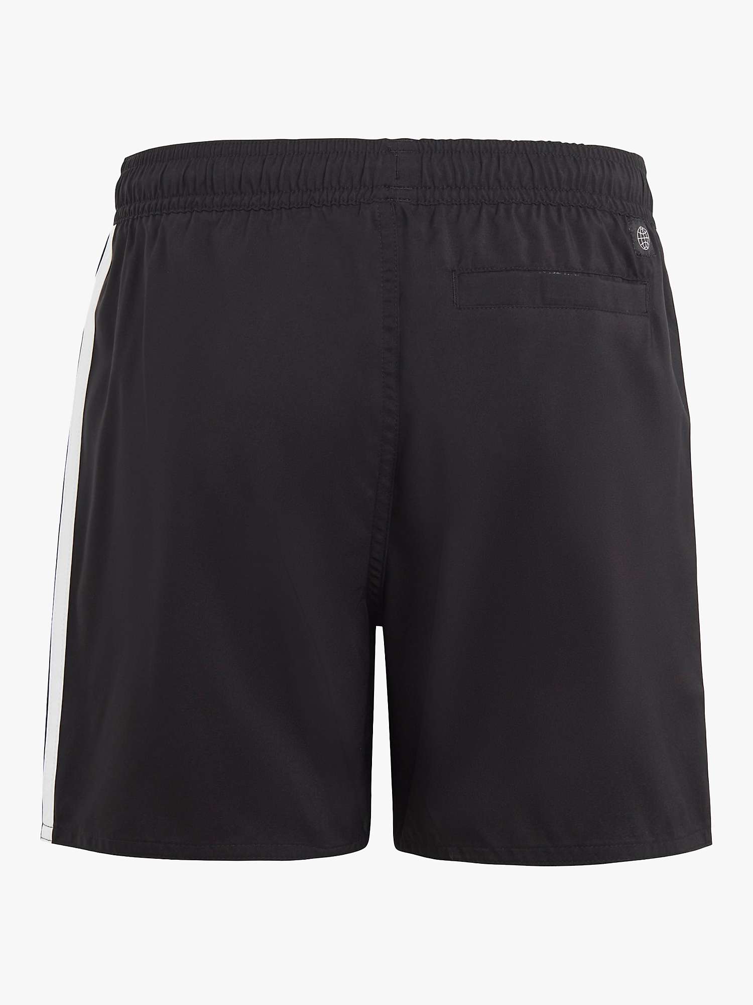 Buy adidas Kids' INFINITEX® FITNESS 3-Stripes Swim Shorts, Black/White Online at johnlewis.com