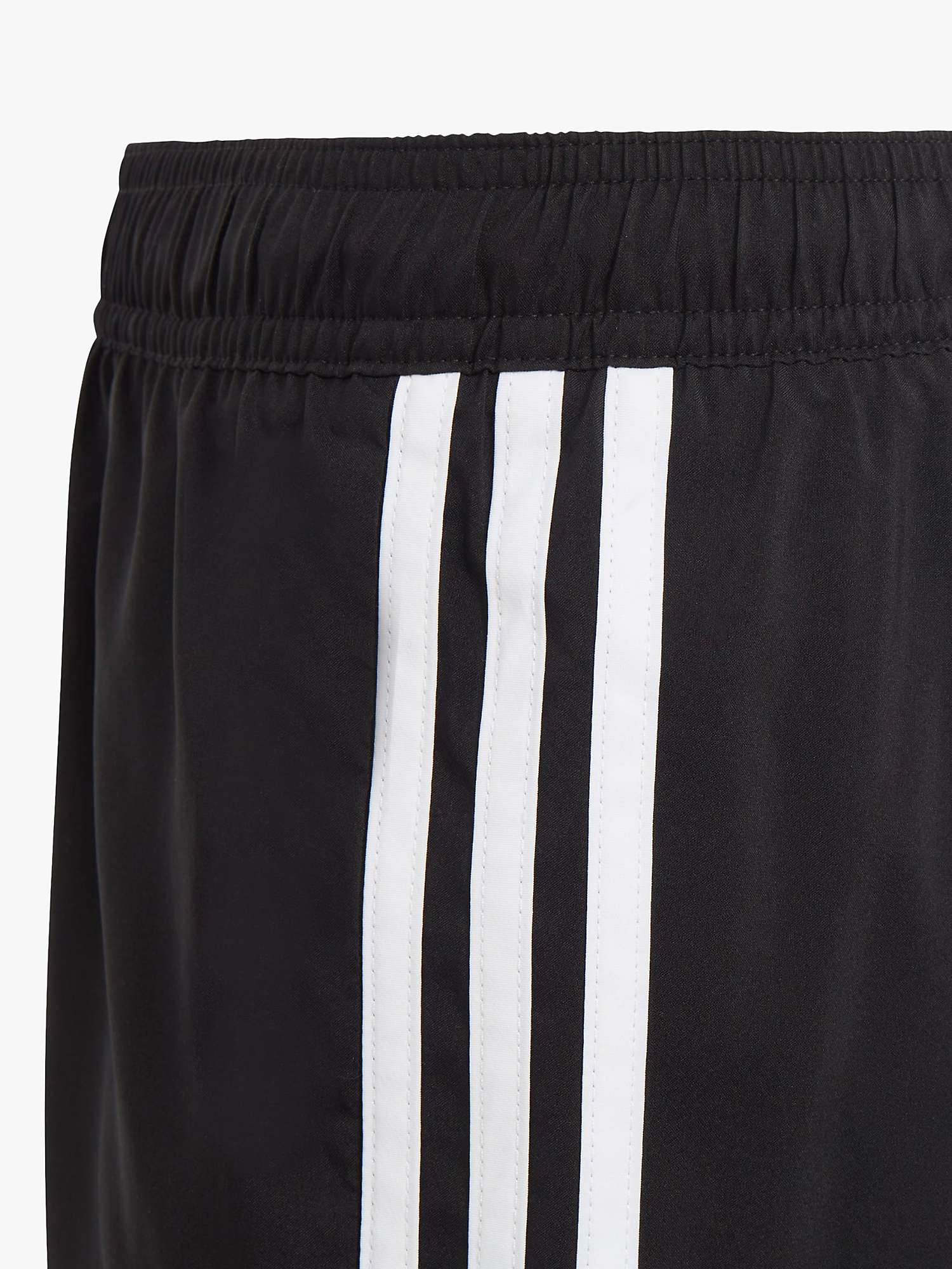 Buy adidas Kids' INFINITEX® FITNESS 3-Stripes Swim Shorts, Black/White Online at johnlewis.com