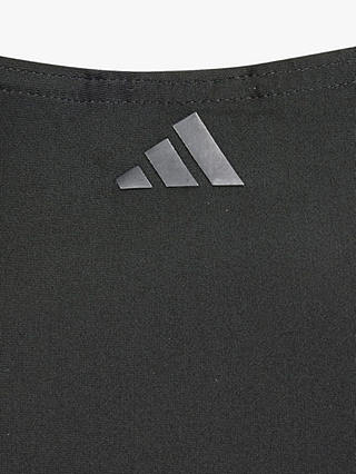 adidas Kids' Big Bars Logo Swimsuit, Black