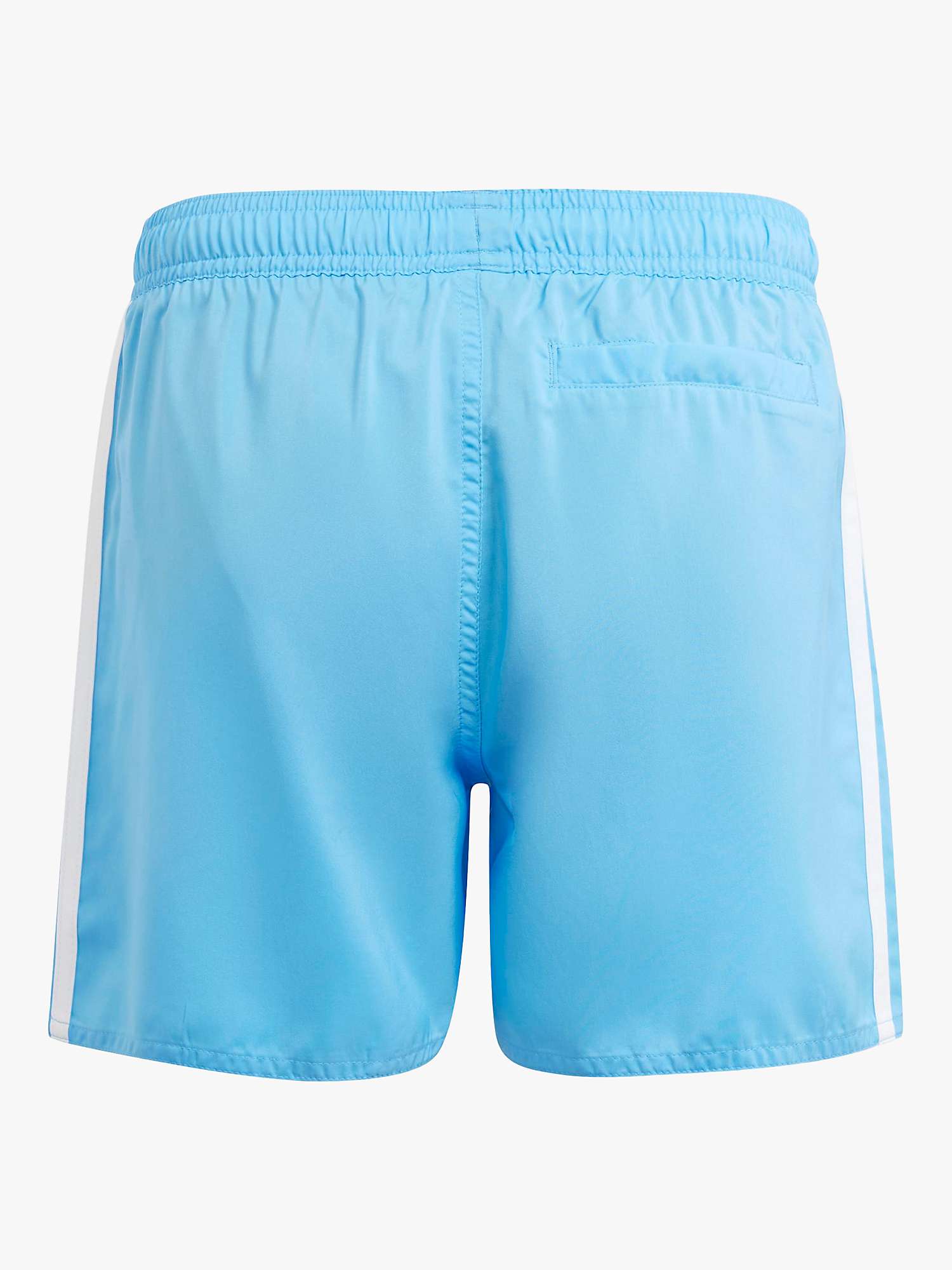 Buy adidas Kids' INFINITEX® FITNESS 3-Stripes Swim Shorts, Blubrs Online at johnlewis.com