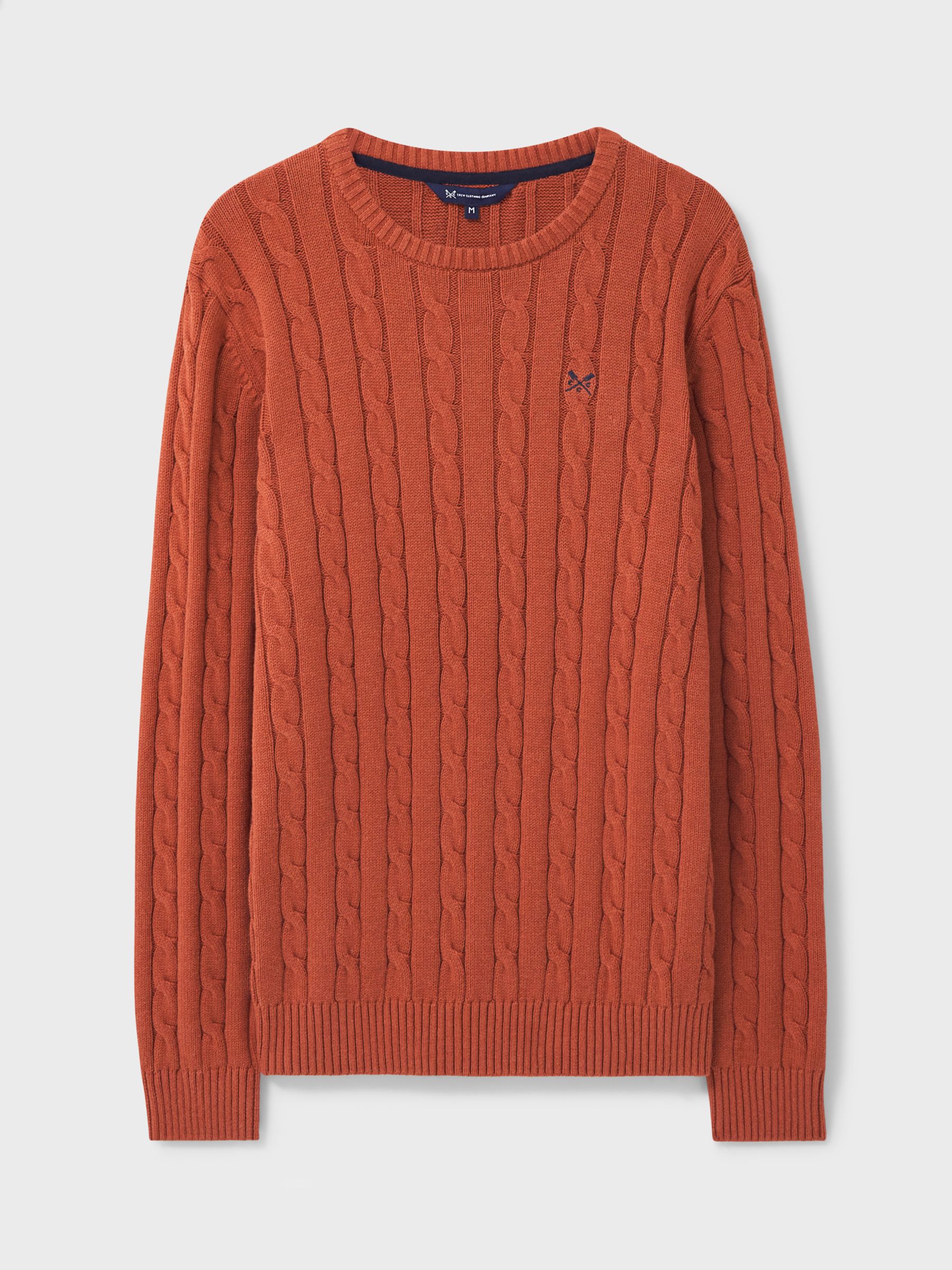 Buy Crew Clothing Oarsman Organic Cable Crew Jumper Online at johnlewis.com