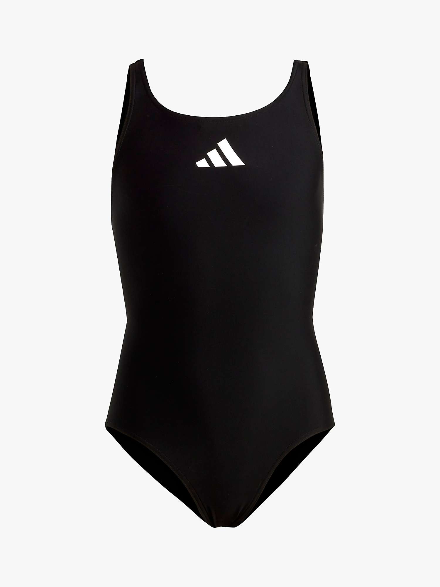 Buy adidas Kids' Logo Swimsuit, Black Online at johnlewis.com