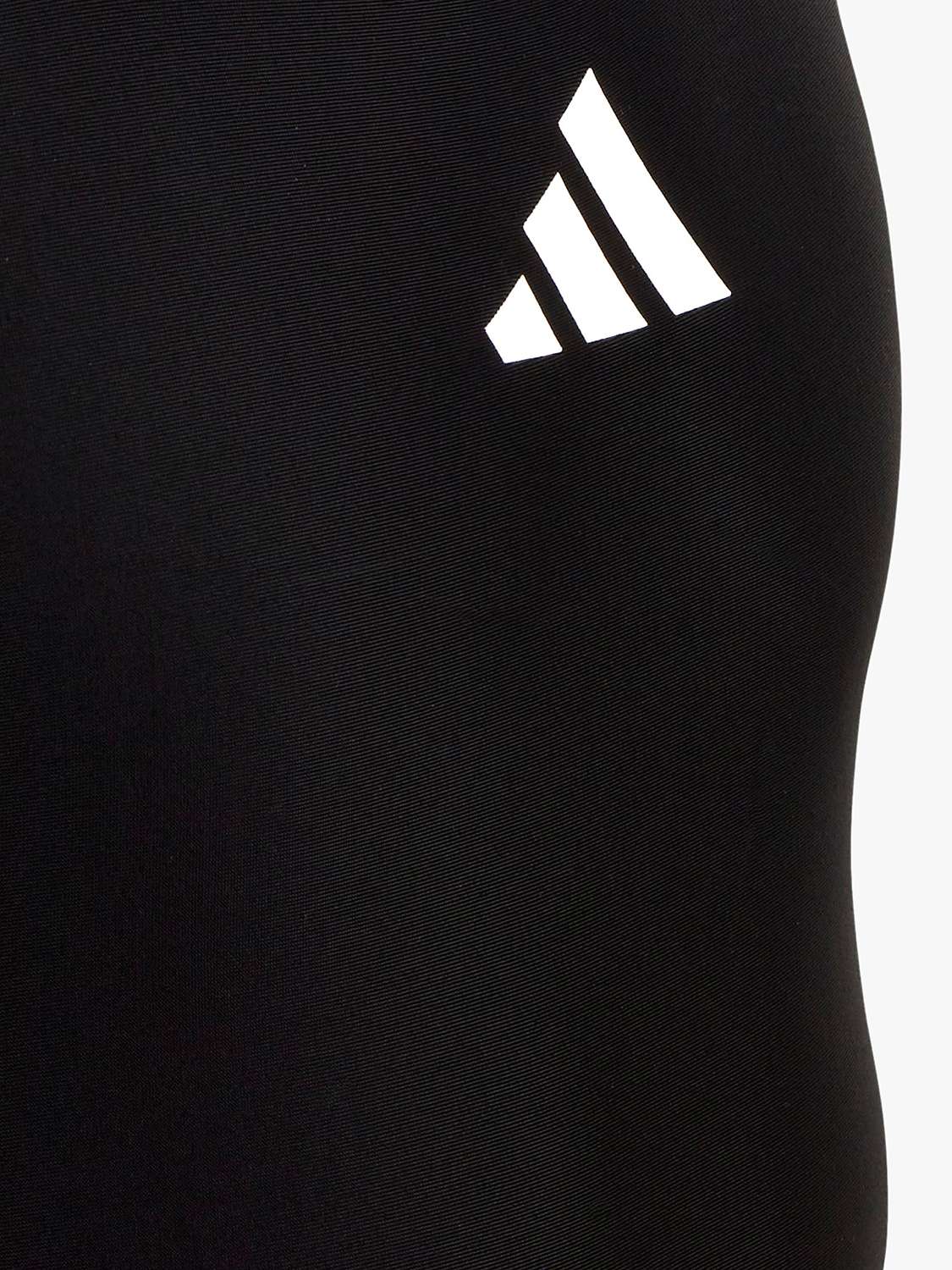 Buy adidas Kids' Logo Swimsuit, Black Online at johnlewis.com