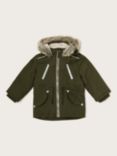 Monsoon Baby Reflective Parka, Khaki