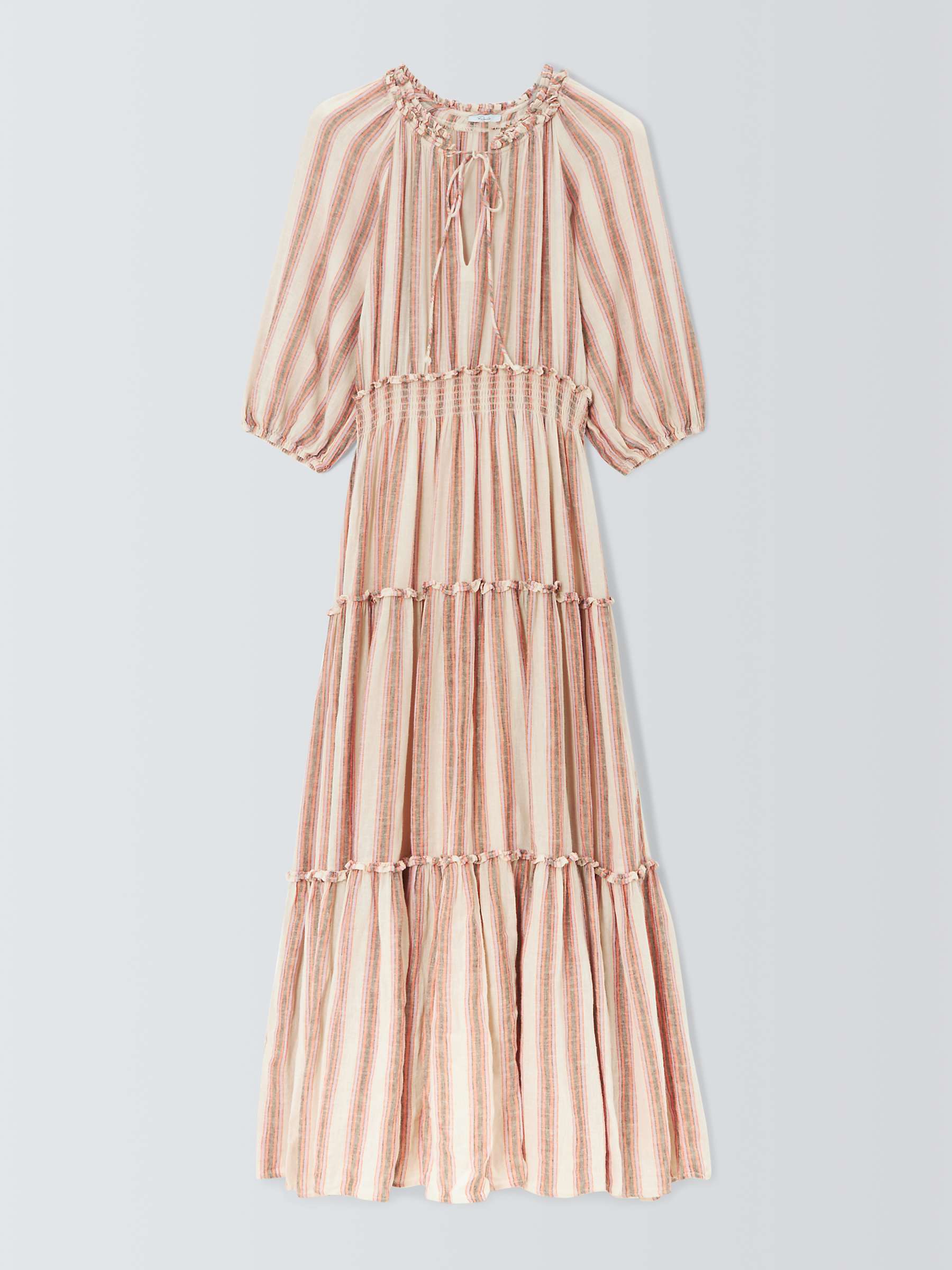 Buy Rails Caterine Linen Blend Tiered Maxi Dress, Camino Online at johnlewis.com