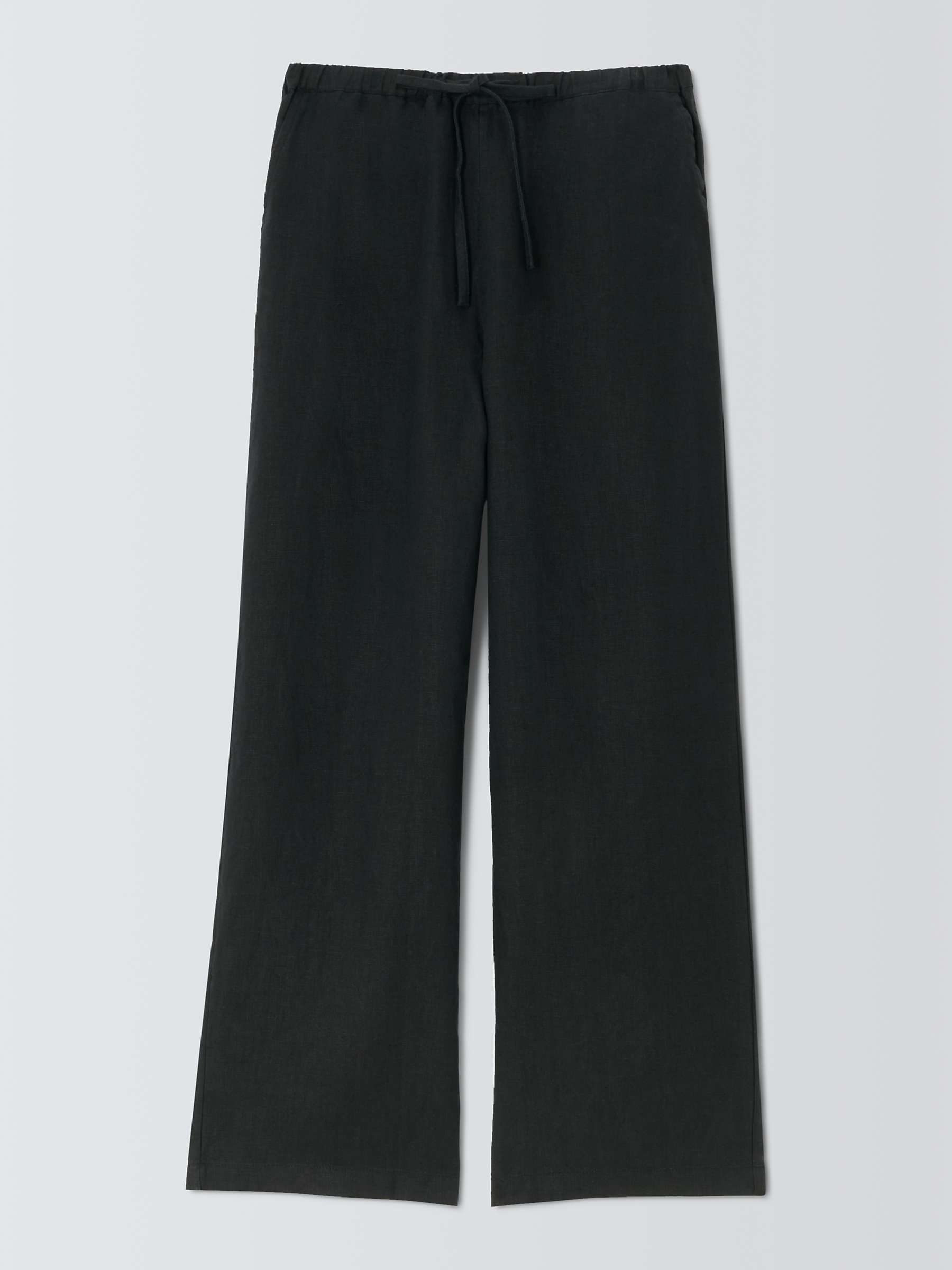 Buy Rails Emmie Linen Trousers, Black Online at johnlewis.com