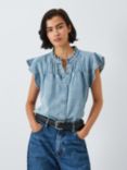 Rails Ruthie Denim Top, Faded Indigo