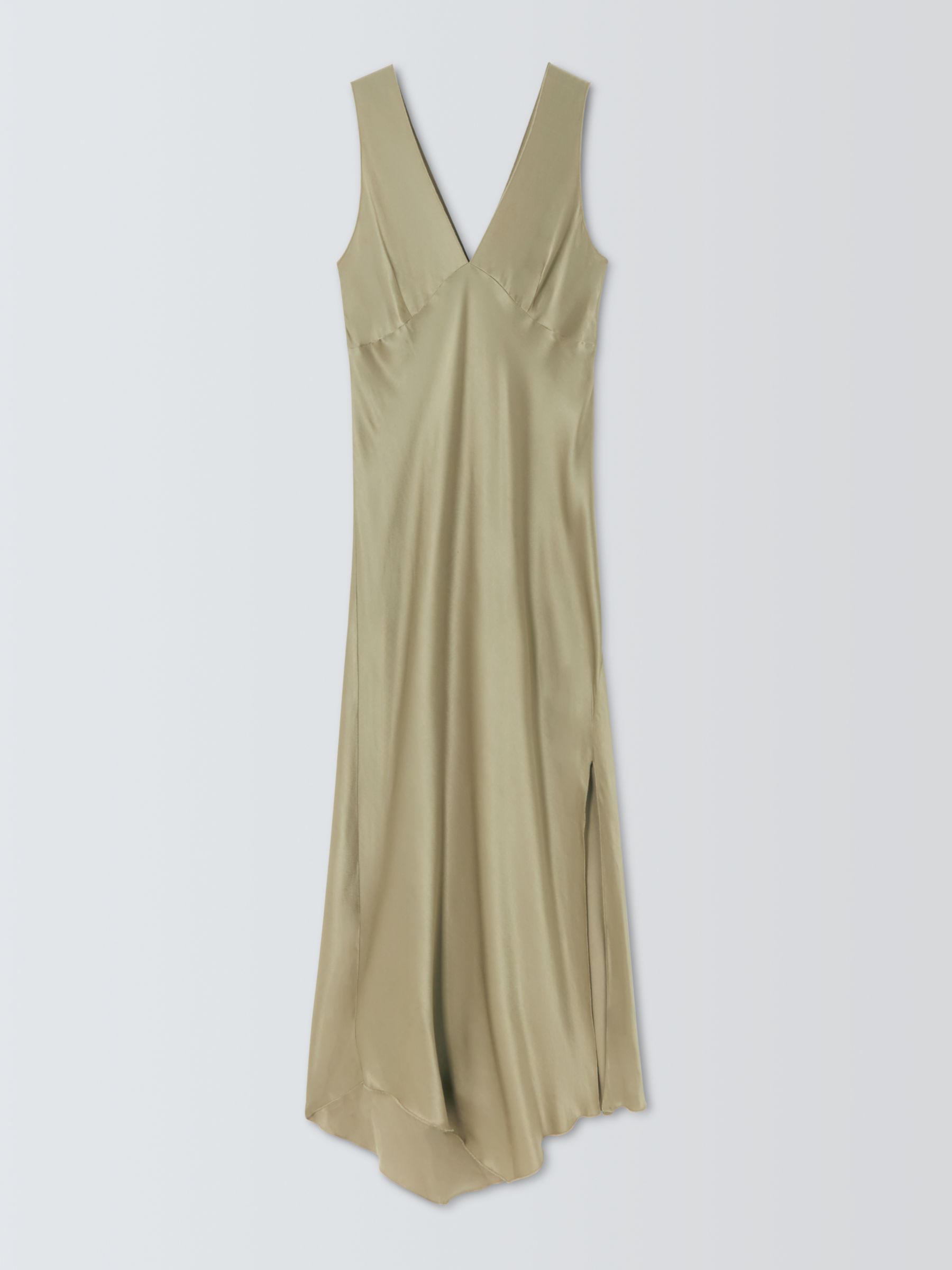 Rails Monique Satin Asymmetric Hem Midi Dress, Mermaid at John Lewis &  Partners