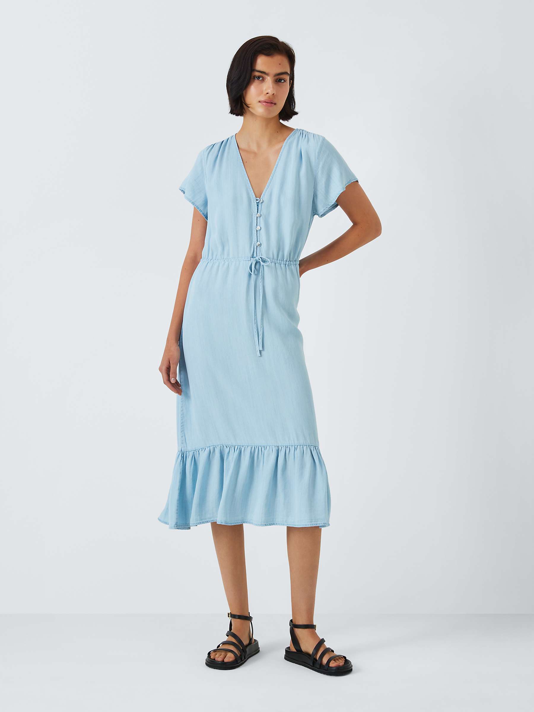 Buy Rails Kiki Denim Midi Dress, Light Vintage Online at johnlewis.com