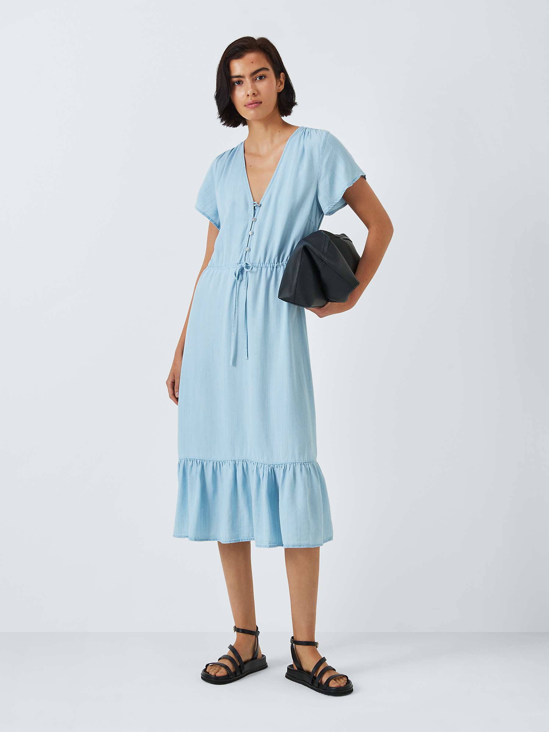 Buy Rails Kiki Denim Midi Dress, Light Vintage Online at johnlewis.com