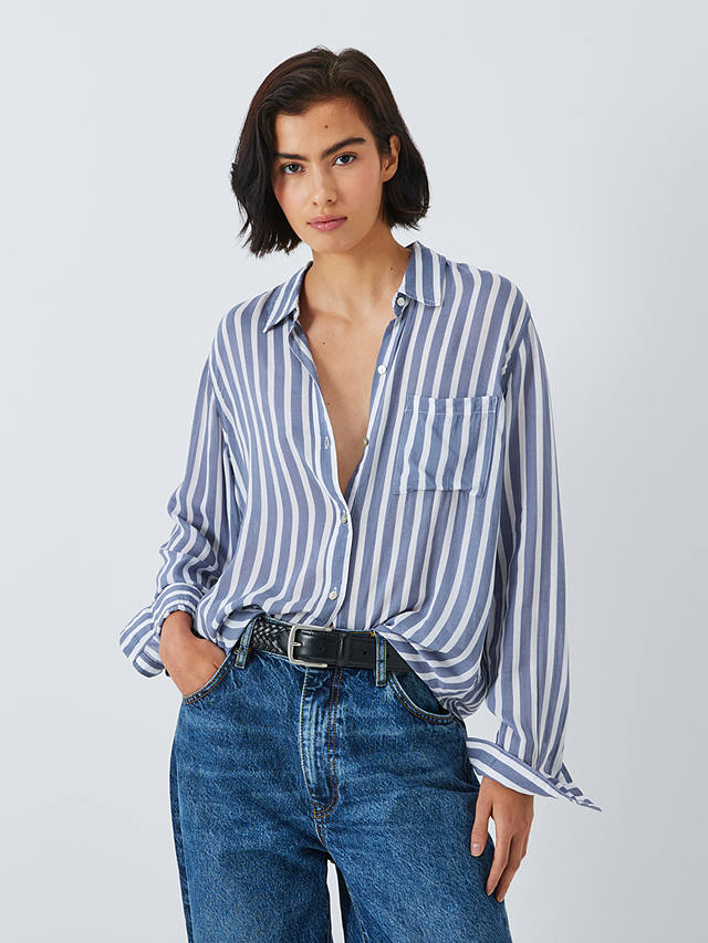 Rails Josephine Turin Stripe Shirt, Blue/Multi