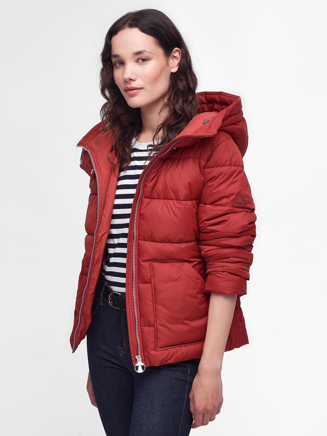 Barbour stronsay sales jacket red