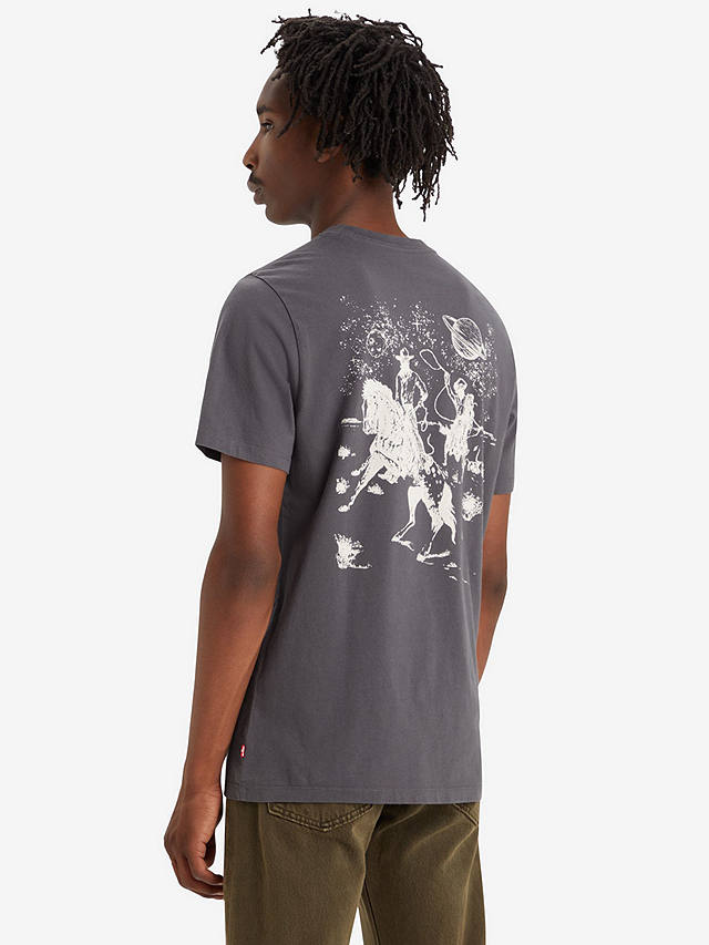Levi's Graphic Crewneck T-Shirt, Space Cowboy Ash
