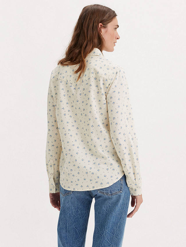 Levi's Iconic Western Dolly Floral Shirt, Sun Cream