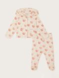 Monsoon Baby Bear Print Hoodie & Leggings Set, Ivory/Multi